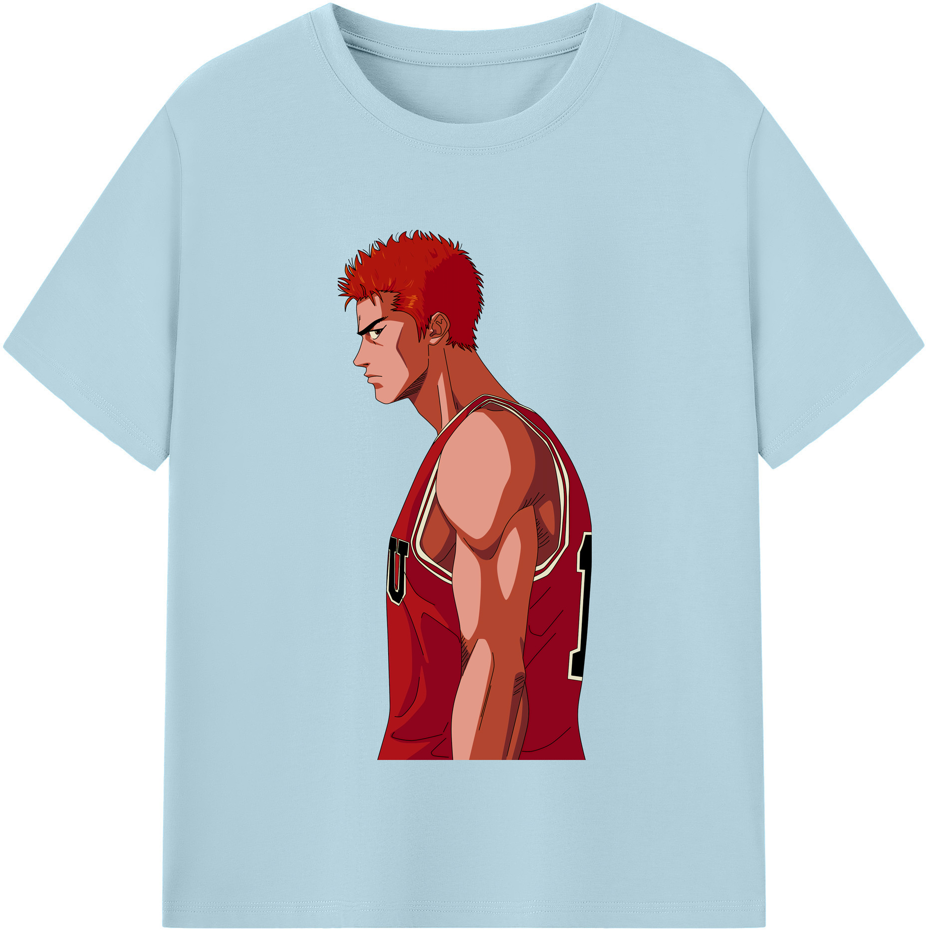 SLAM DUNK／スラムダンク 綿100％半袖Tシャツ（フロントプリント）